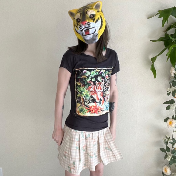 Bastille Rive Droite silk tiger applique shirt 🐯 - Picture 4 of 10